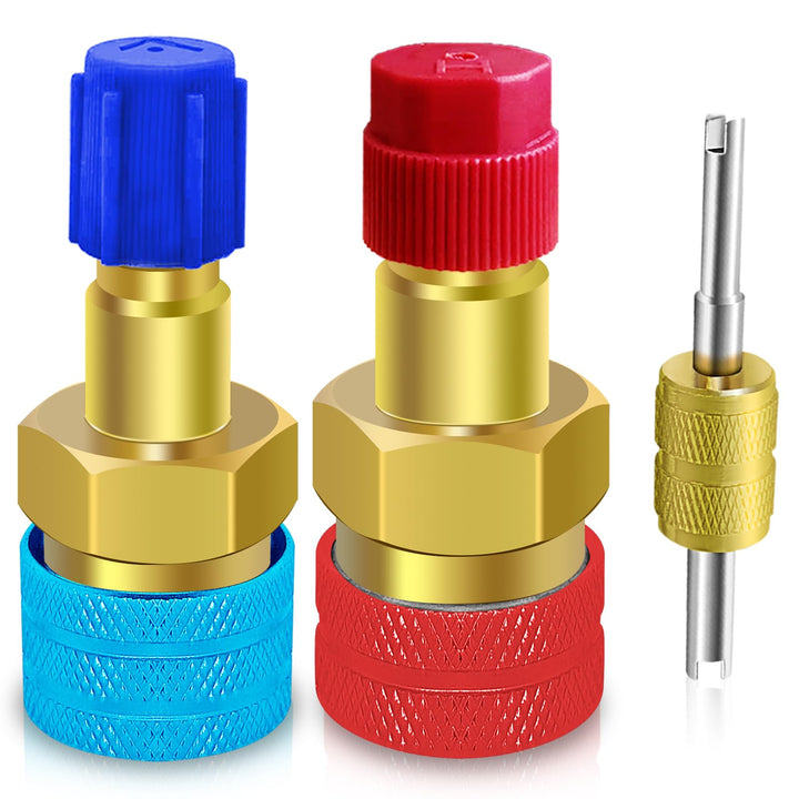 Boltigen dual adapters front view showing color-coded couplers and benefits