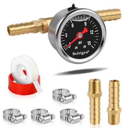 Boltigen front view of gauge showing clear dial for quick pressure checks