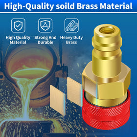 Boltigen red high-side coupler detail for safe high-pressure connection benefit