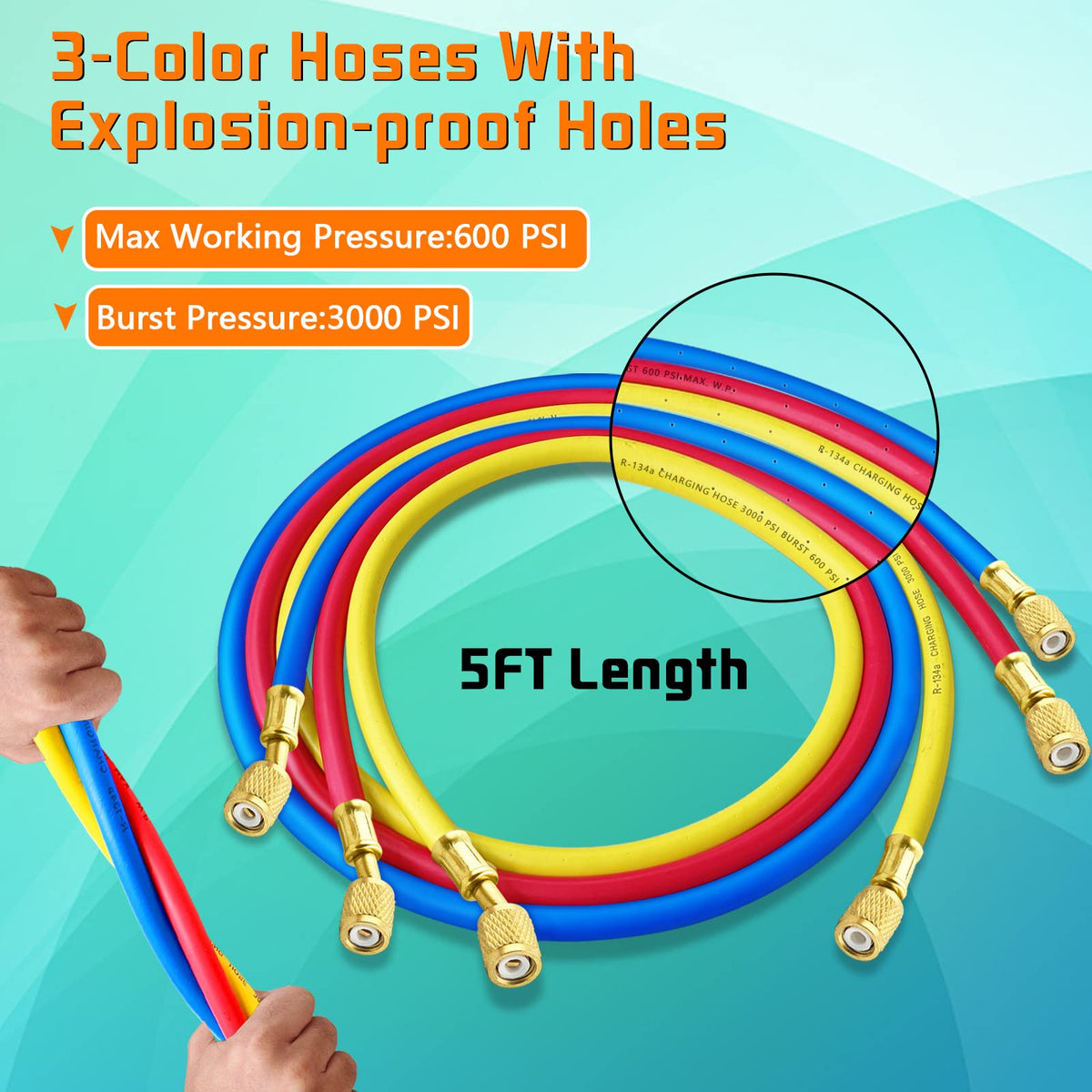 Boltigen hose close-up highlighting reinforced layers for durable pressure resistance