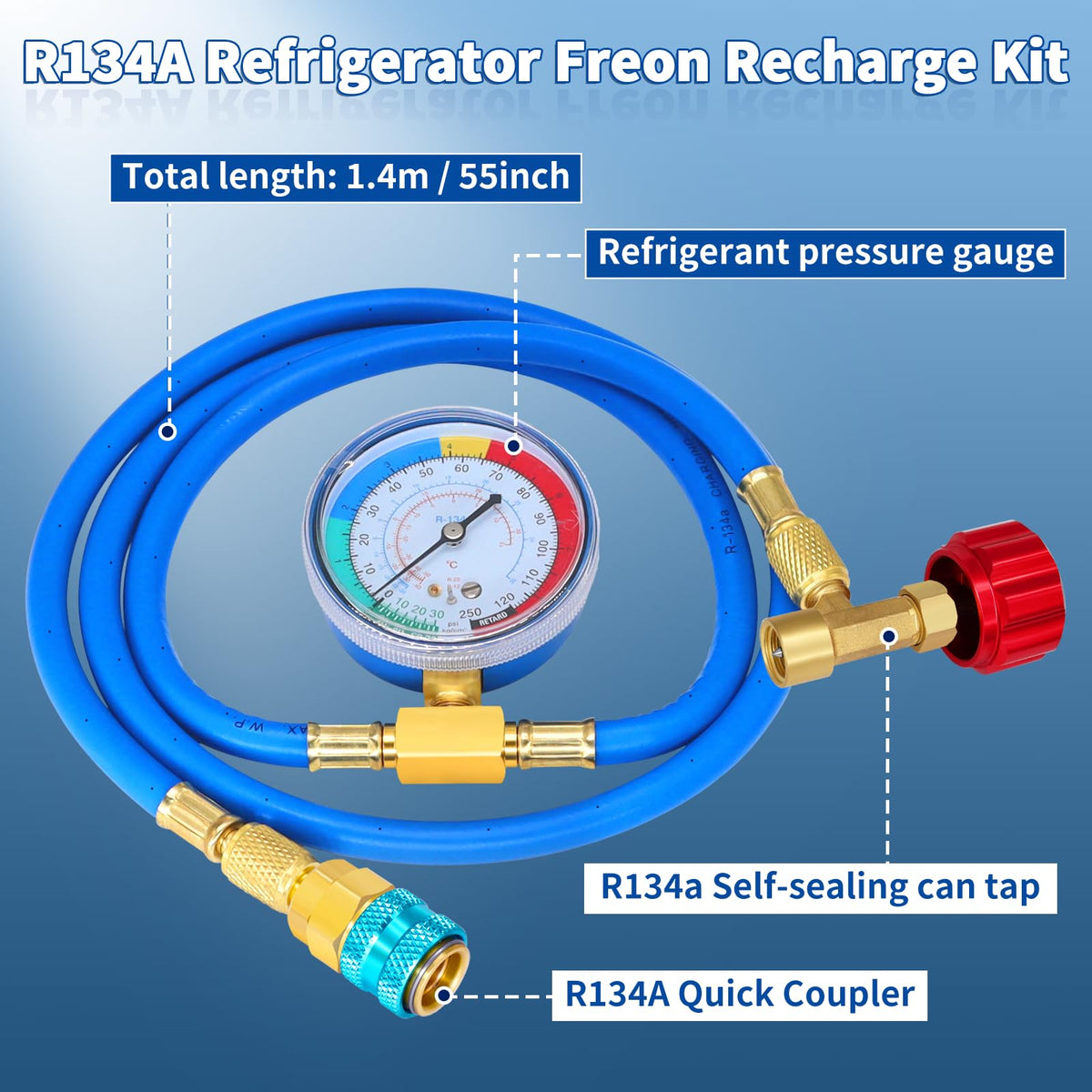 Boltigen hose connection end highlighting reinforced fitting that prevents leaks during charging