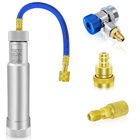 Boltigen injector front view showing controls and port for precise dosing
