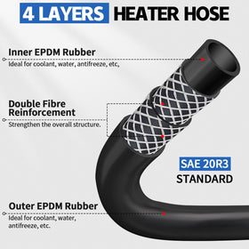 Boltigen hose installed in engine bay showing reliable coolant flow protection