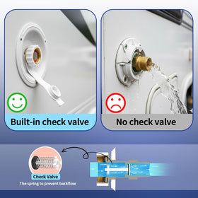 Boltigen inlet installed on RV exterior illustrating weather-resistant durability