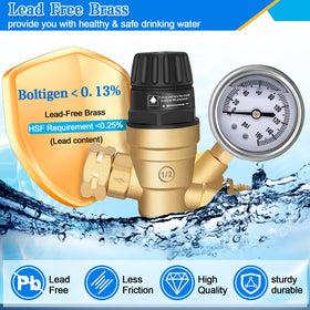 Boltigen installed on RV supply spigot showing plumbing protection benefit