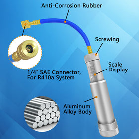 Boltigen R134a quick coupler closeup showing leak‑resistant connection