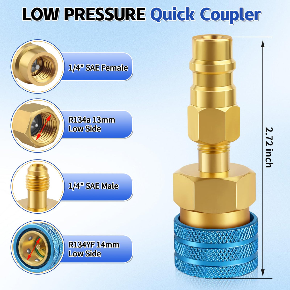 Boltigen red high-side adapter close-up highlighting secure high-pressure fitting and quick attachment