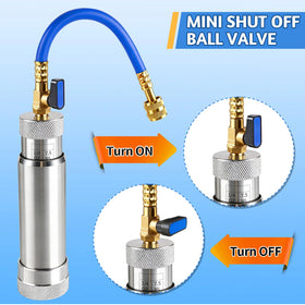 Boltigen close-up of knurled rotary handle for precise dosing control