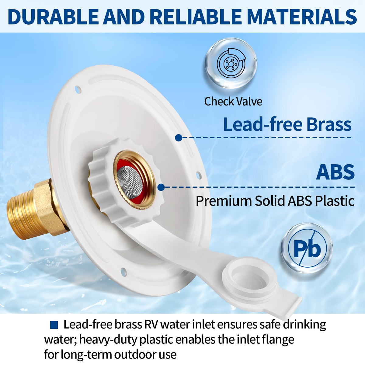 Boltigen flexible rubber dust plug detail protecting inlet from dirt