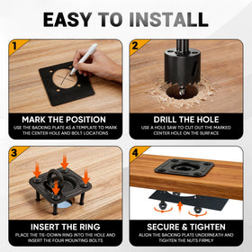 Bolvixor full hardware kit laid out for quick installation and convenience