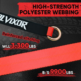 bolvixor yellow webbing full length highlighting high-visibility and durable polyester