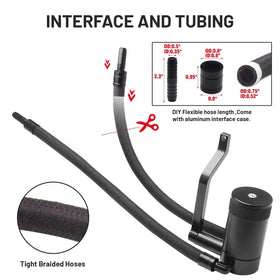 BOMLING drain port close-up allowing quick and clean oil removal