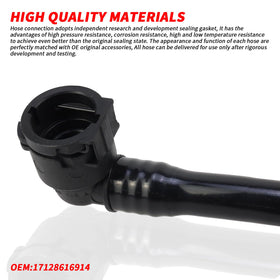 Bomunik hose connector detail showing precise ends for leak-free sealing