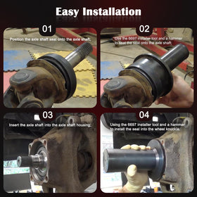 Bonbo 6697 being struck with rubber mallet to seat seal accurately benefit