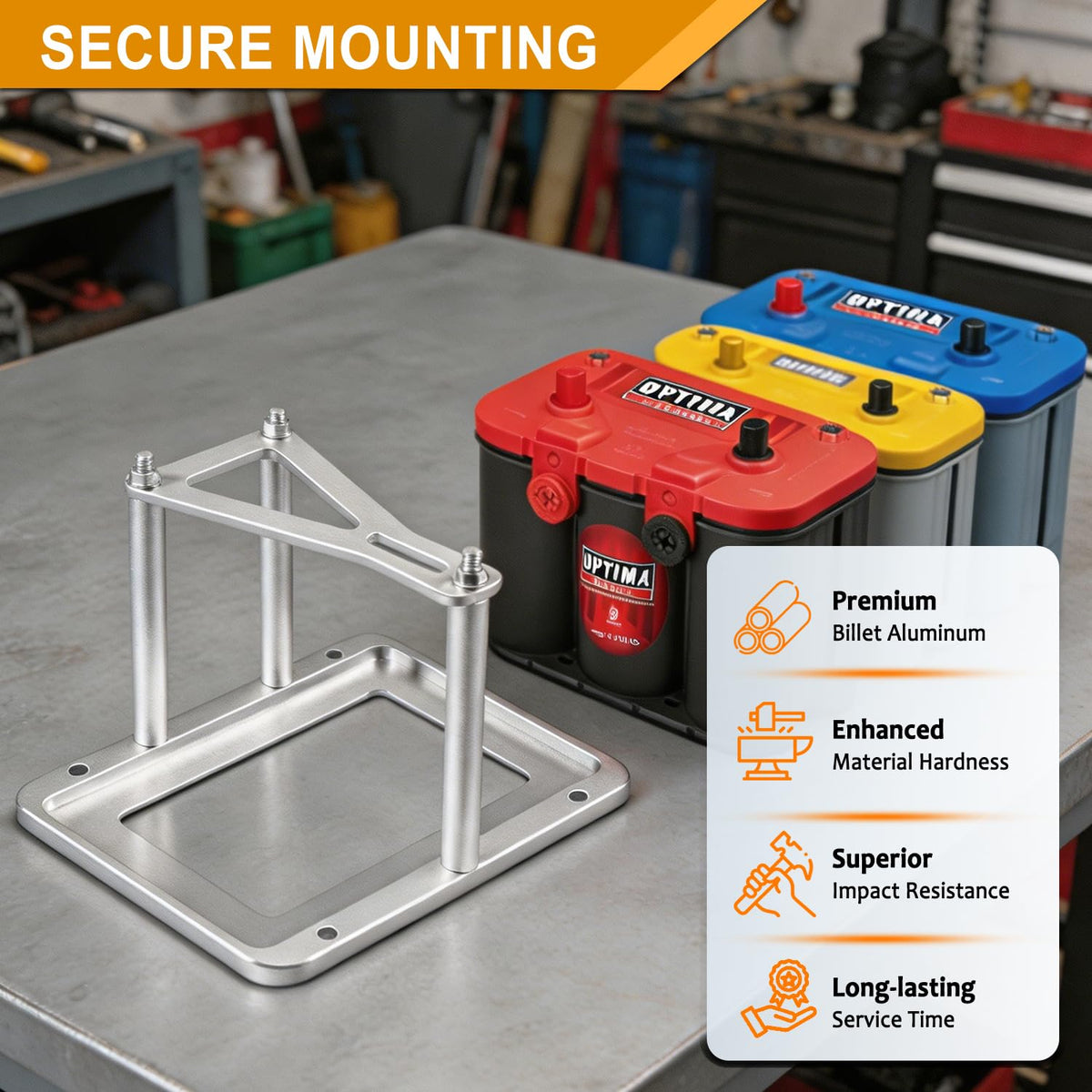 Bonbo battery mounted in trunk illustrating stable relocation benefit