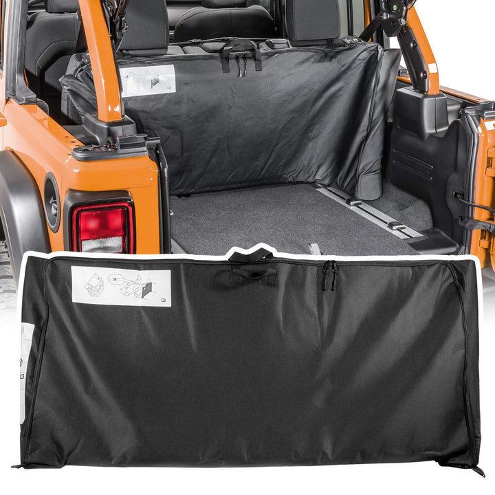 Bonbo front view of storage bag showing full shape and zipper protection benefit