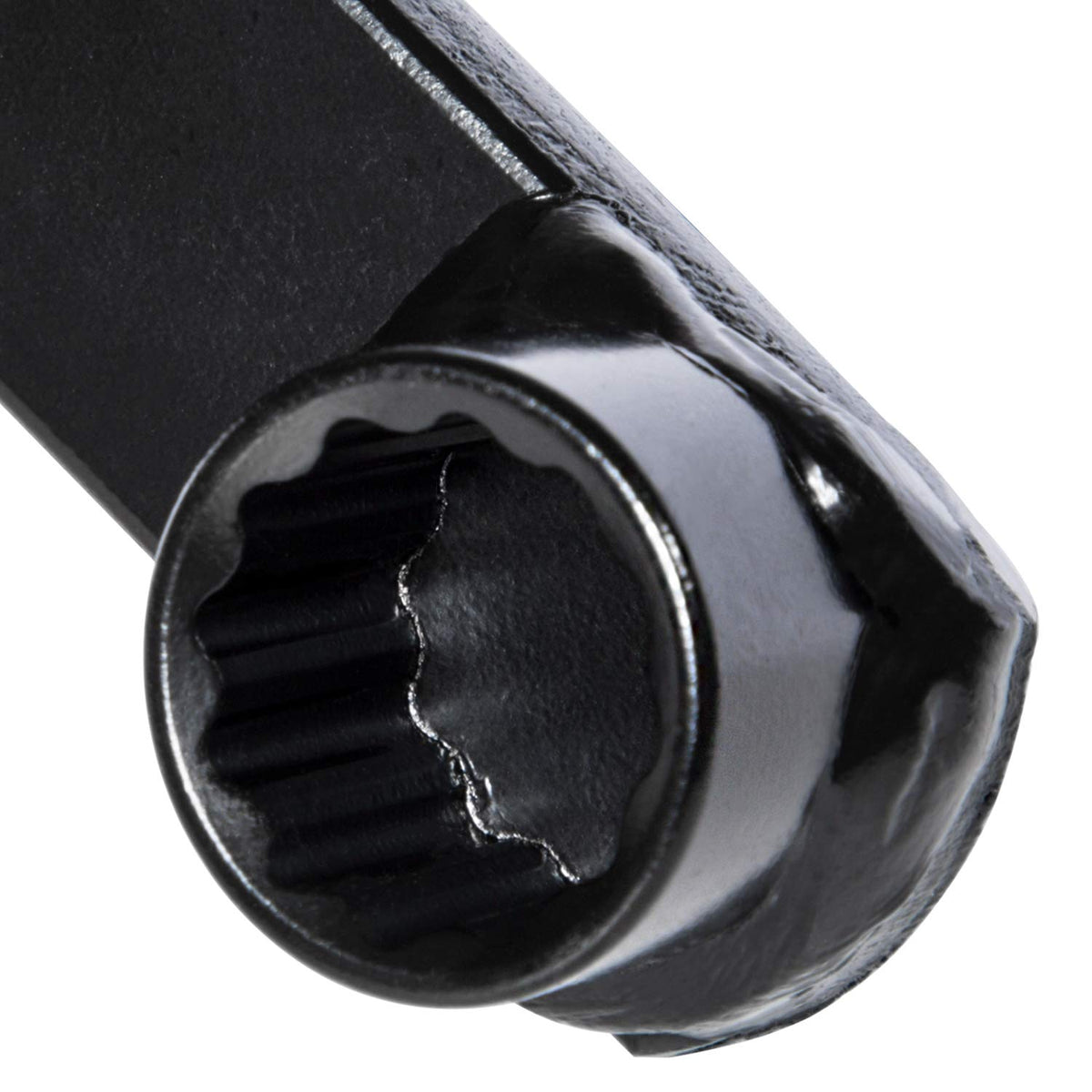 Bonbo long handle profile demonstrating 25-inch leverage for easier tensioner compression