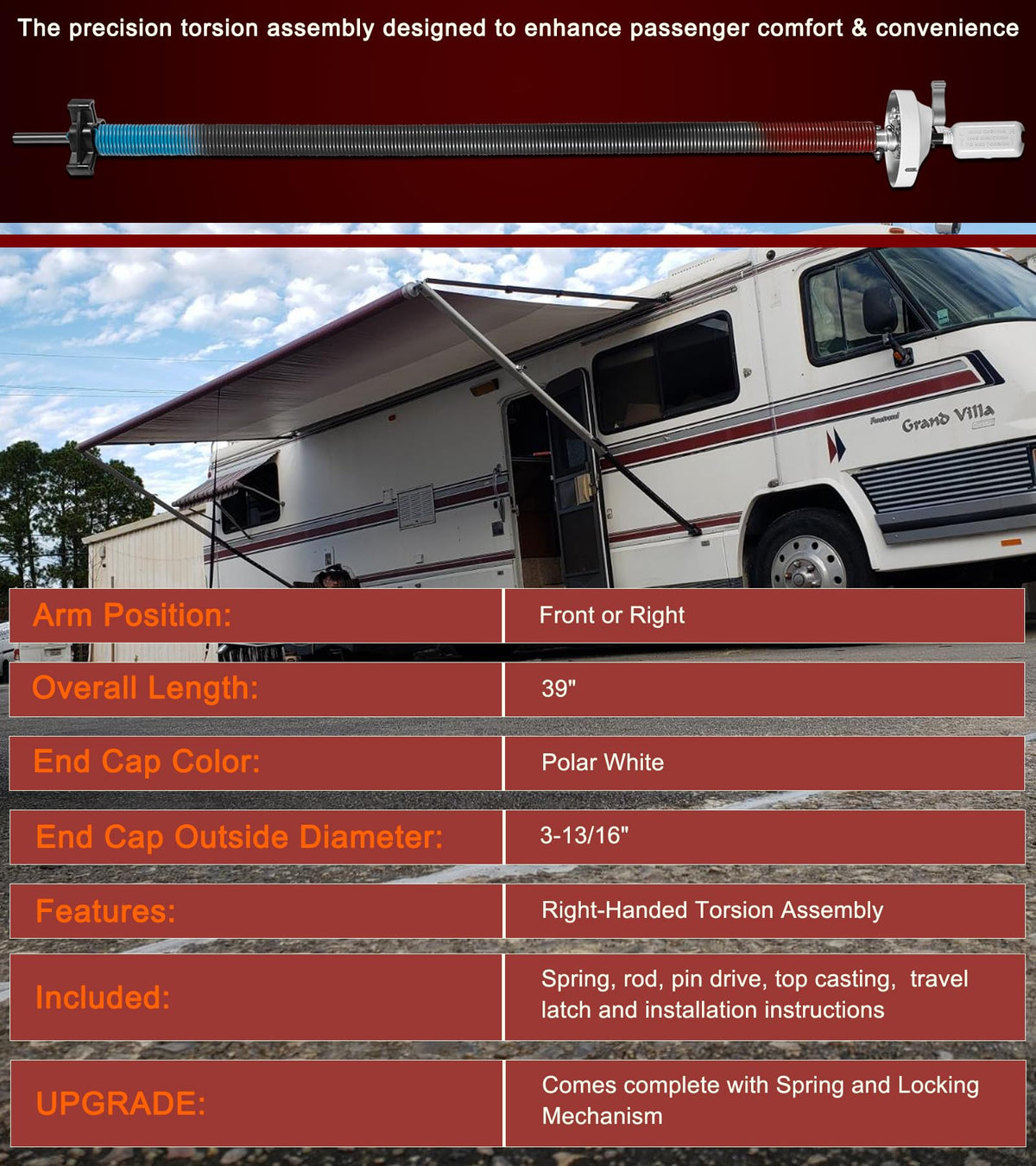 Bonbo being installed on RV awning illustrating faster repair benefit