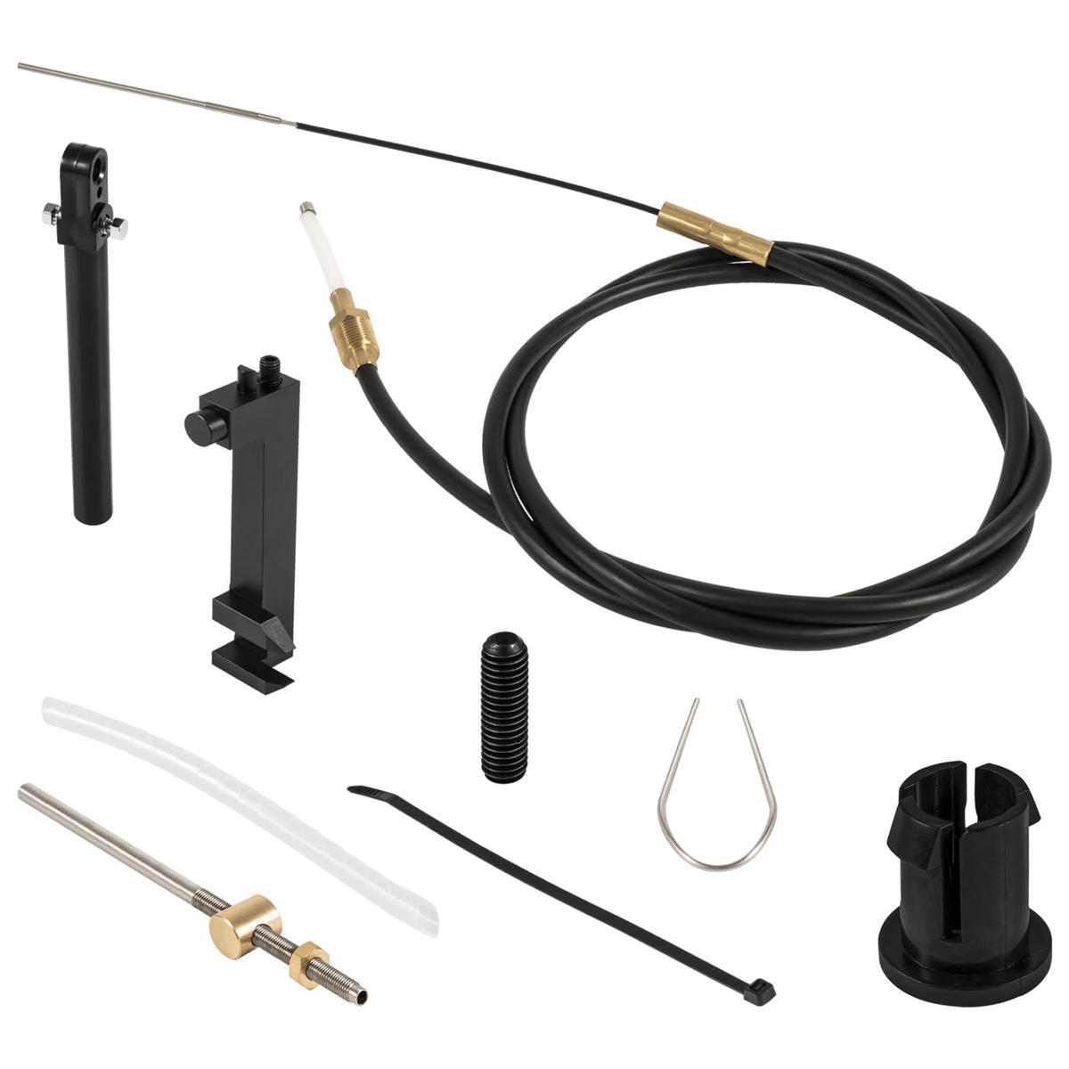 Bonbo lower shift cable front view showing fit and durable construction for reliable shifting