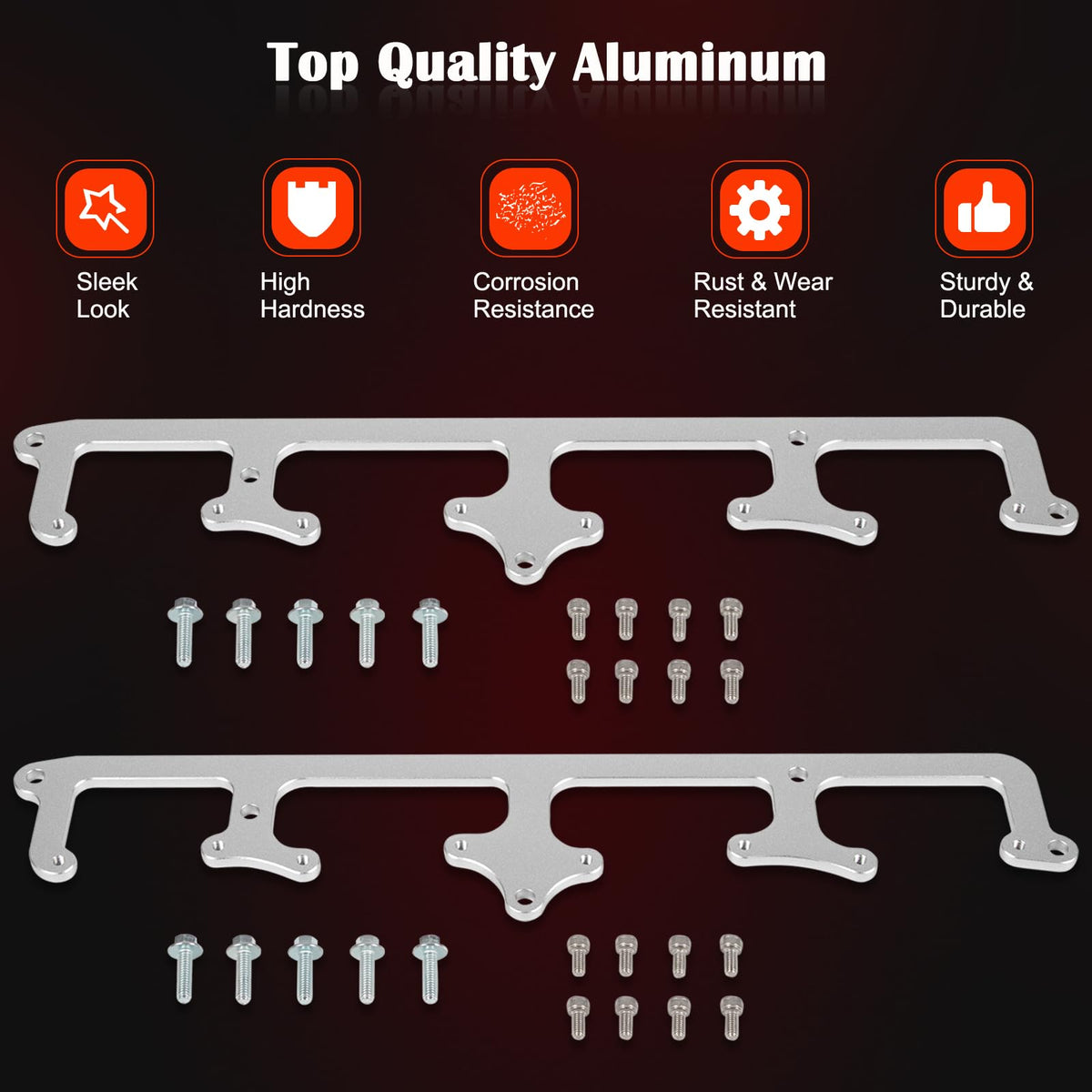 Bonbo bracket materials showing steel and aluminum for heat resistance