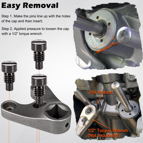 Bonbo MT0006 with pin installed into cap showing secure engagement benefit