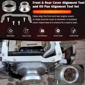 Bonbo oil pan alignment adapter top view demonstrating correct pan positioning benefit