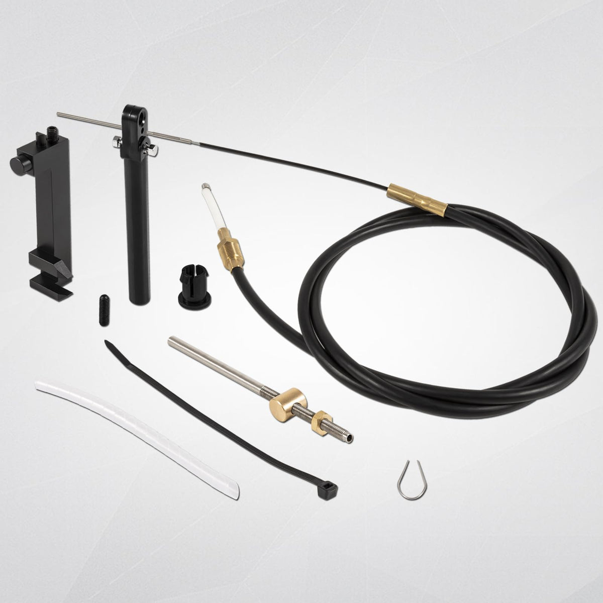 Bonbo cable next to ruler for scale showing exact length and fit confirmation
