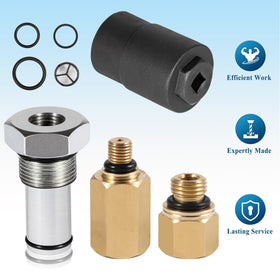 Bonbo seal kit with O-rings and backup ring arranged to show replacement parts