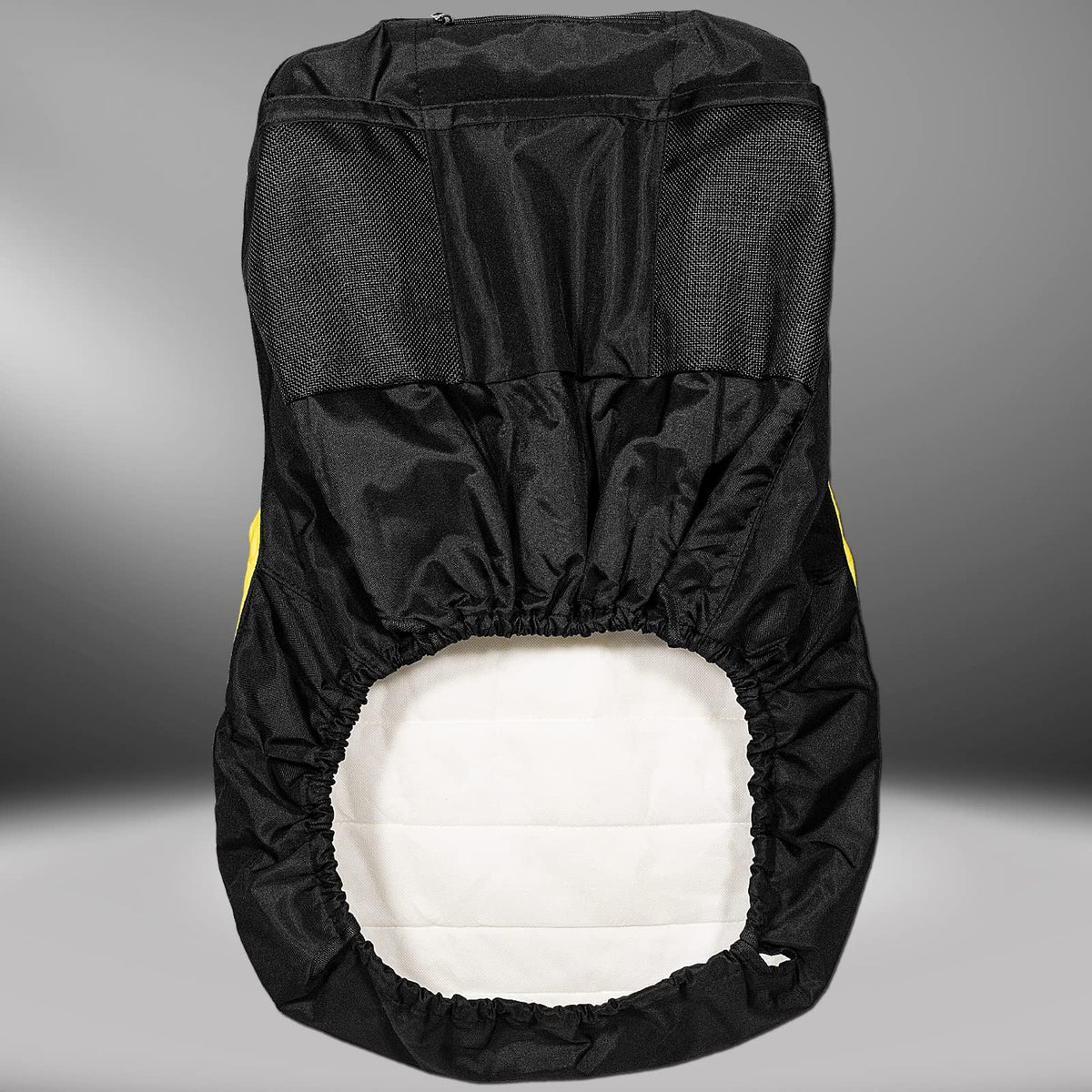 Bonbo on seat for size comparison showing correct 18-inch fit benefit