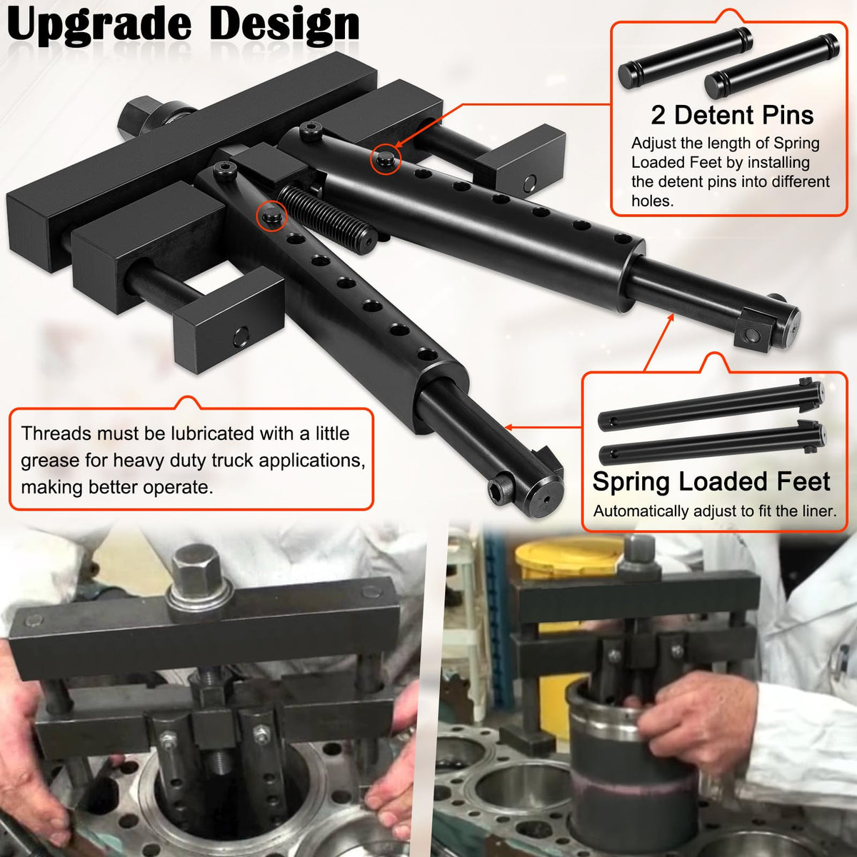 Bonbo threaded center spindle detail showing precision machining benefit