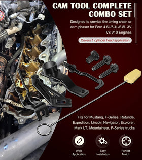Bonbo timing chain wedge inserted to maintain chain tension during service