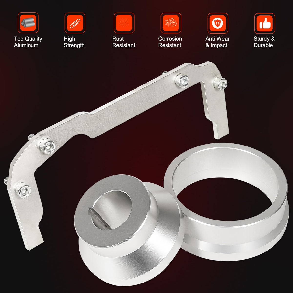 Bonbo alignment tools held by mechanic illustrating easy handling during assembly
