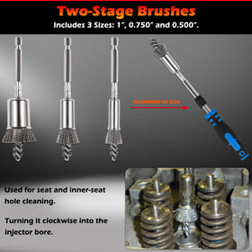 Bonbo two-stage brush detail demonstrating staged cleaning and minimized scoring