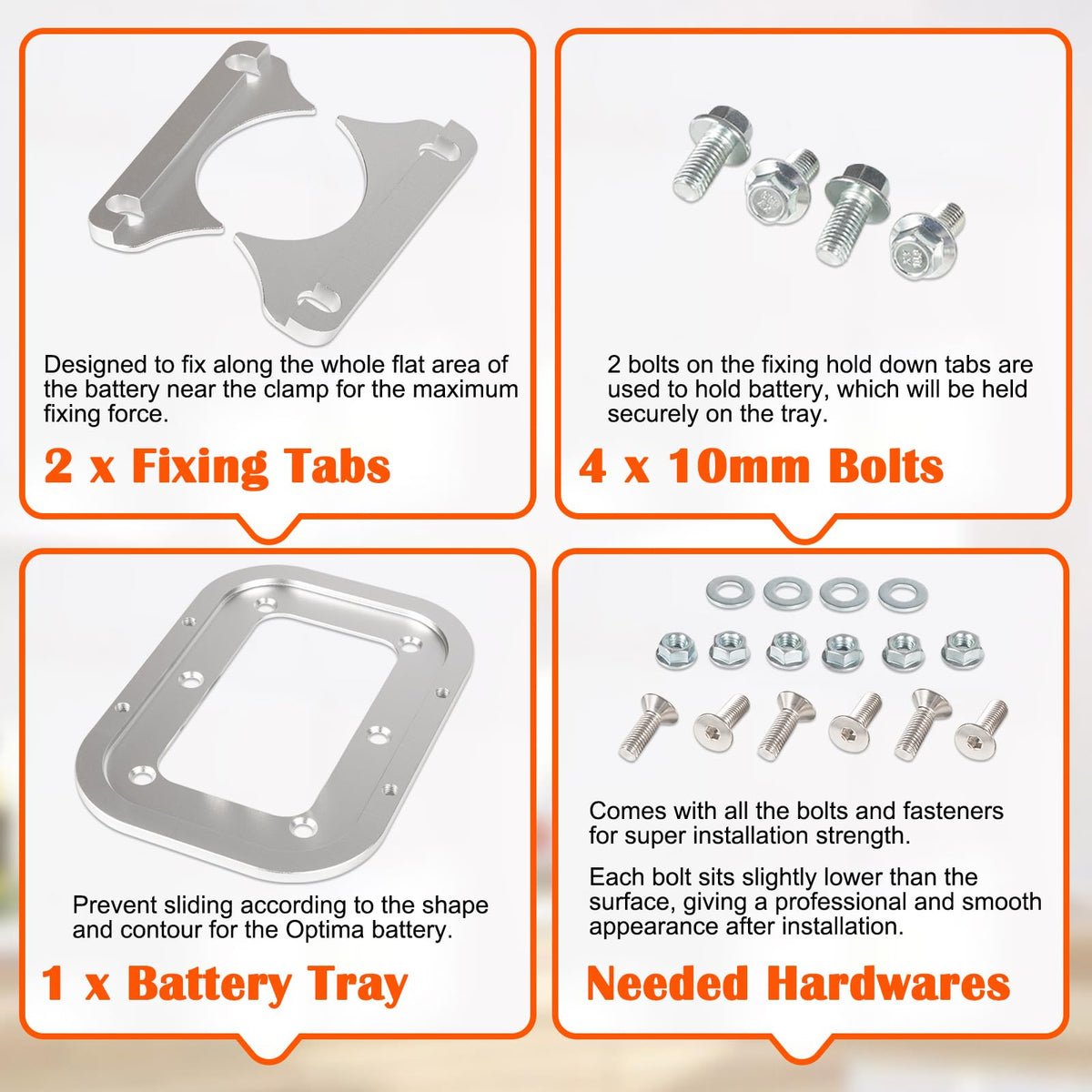 Bonbo underside showing mounting points for secure attachment