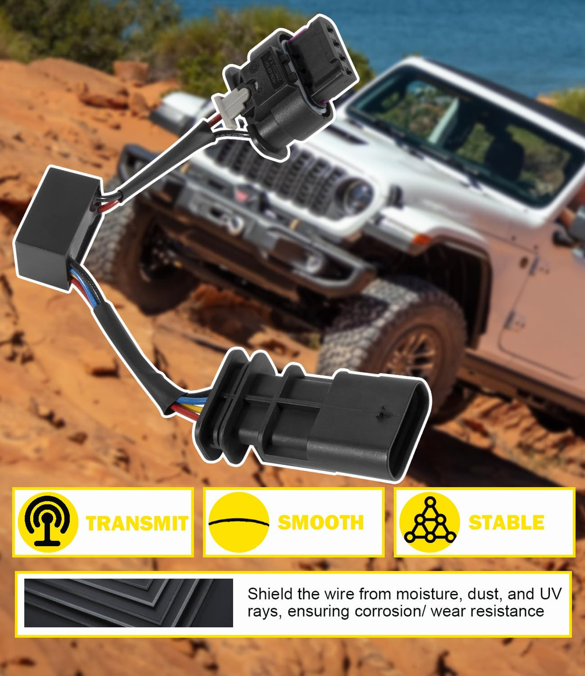 Bonbo harness routed underbody showing protected placement and durability
