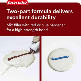bondo before and after spot repair demonstrating visible improvement
