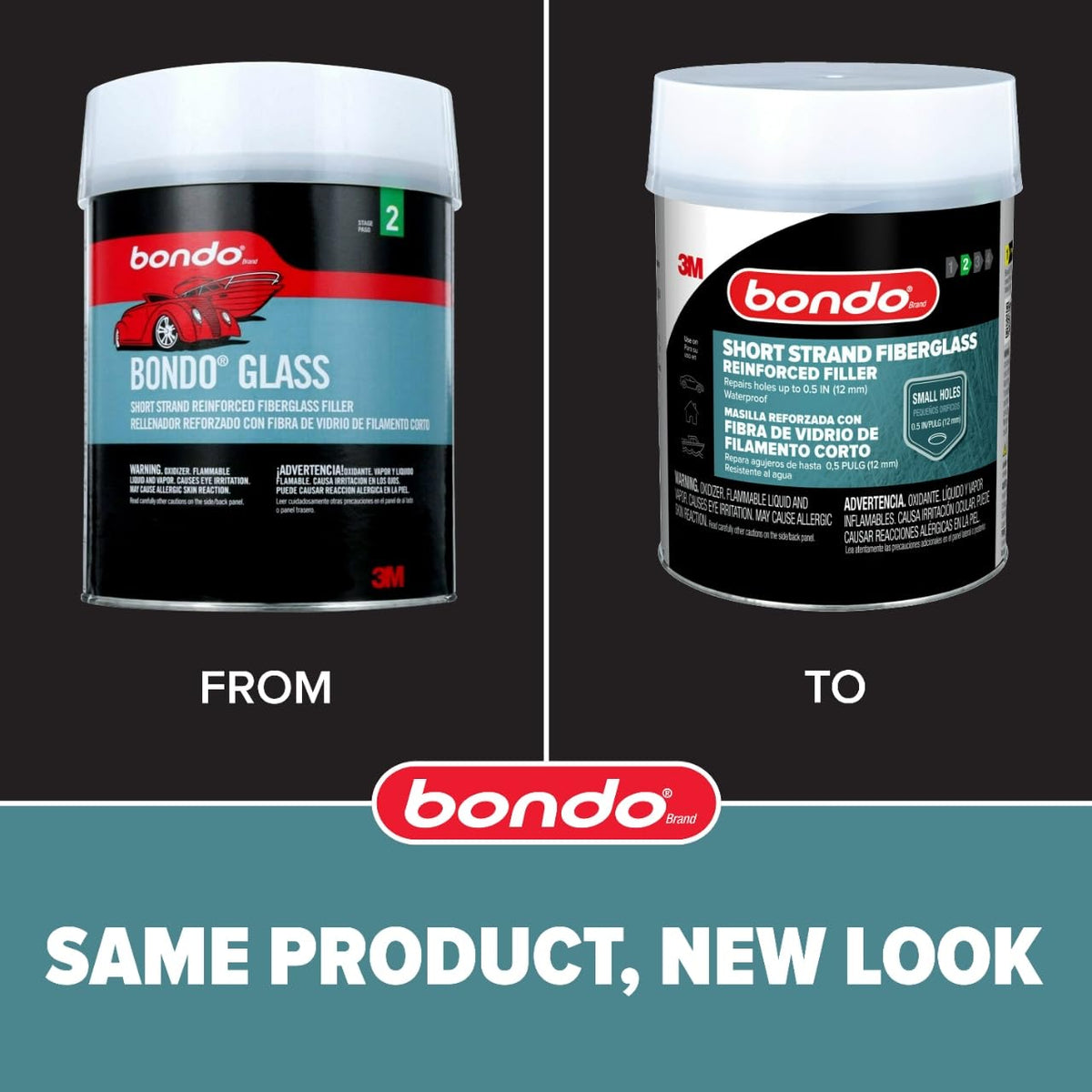 bondo filler texture close-up highlighting fiberglass strands for strength