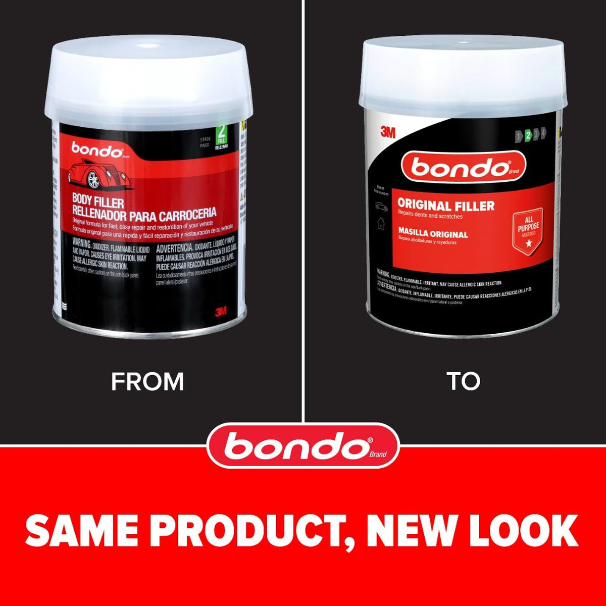 bondo open tub texture highlighting smooth spreadable compound