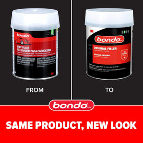 bondo open tub texture highlighting smooth spreadable compound