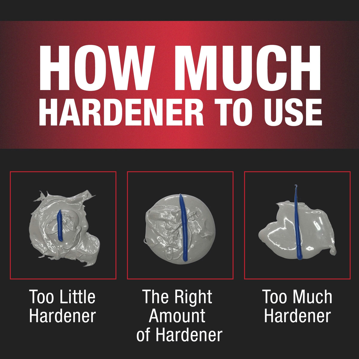 bondo scale and contents showing kit size and included hardener
