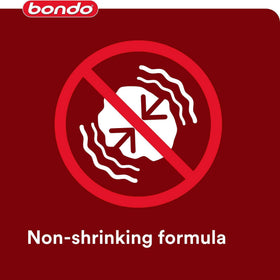 bondo scale comparison with hand showing 16 oz tube convenience