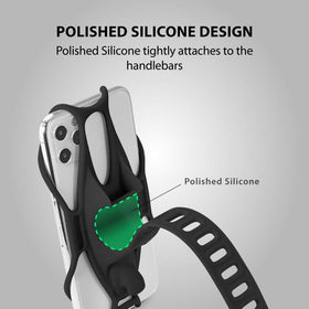 Bone mount demonstrating clear screen and Face ID access while mounted, convenience benefit