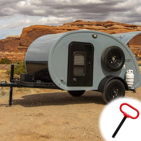 Bonsicoky pins on farm trailer setup conveying rugged dependability in work settings