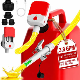 Bonviee pump front profile showing compact portable design and fast transfer