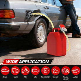 Bonviee pump in use refueling a generator providing quick emergency supply