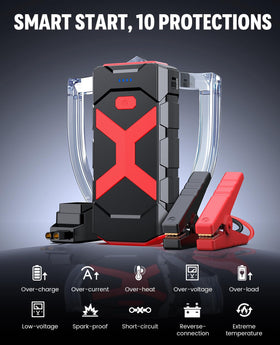 BOOKOO A9 stored inside hard carrying case, organized and protected for travel
