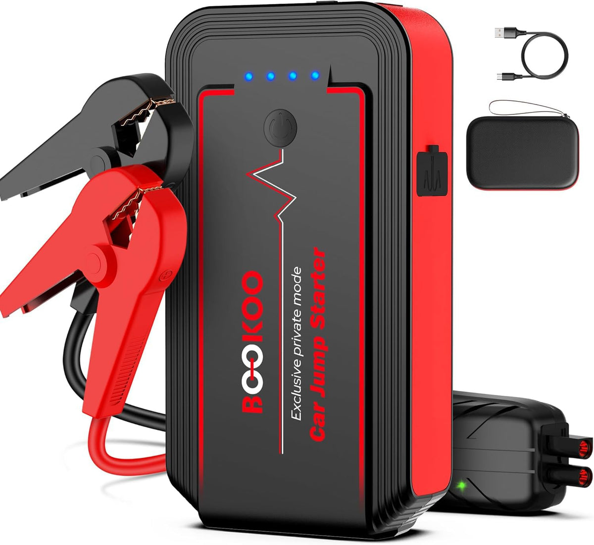 BooKoo H9 front view showing compact design and controls for easy storage