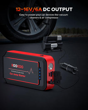 BooKoo power bank ports with QC3.0 for rapid device charging on the go