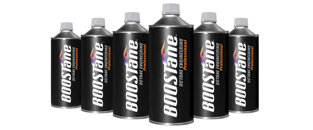 BOOSTane bottle front showing label and improved combustion benefits