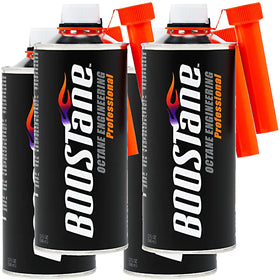 BOOSTane front packaging showing four 32oz bottles and clear product benefit